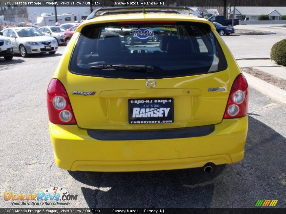 2003 Mazda Protege 5 Wagon Vivid Yellow / Off Black Photo #29