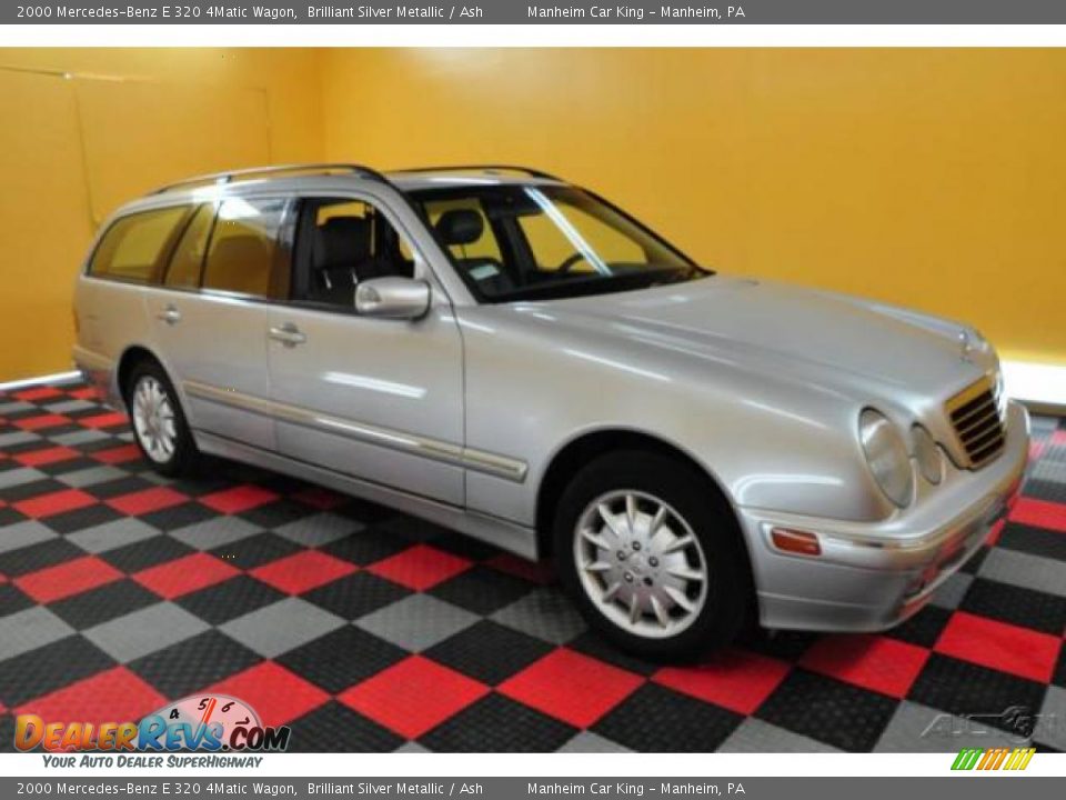 2000 Mercedes-Benz E 320 4Matic Wagon Brilliant Silver Metallic / Ash Photo #1