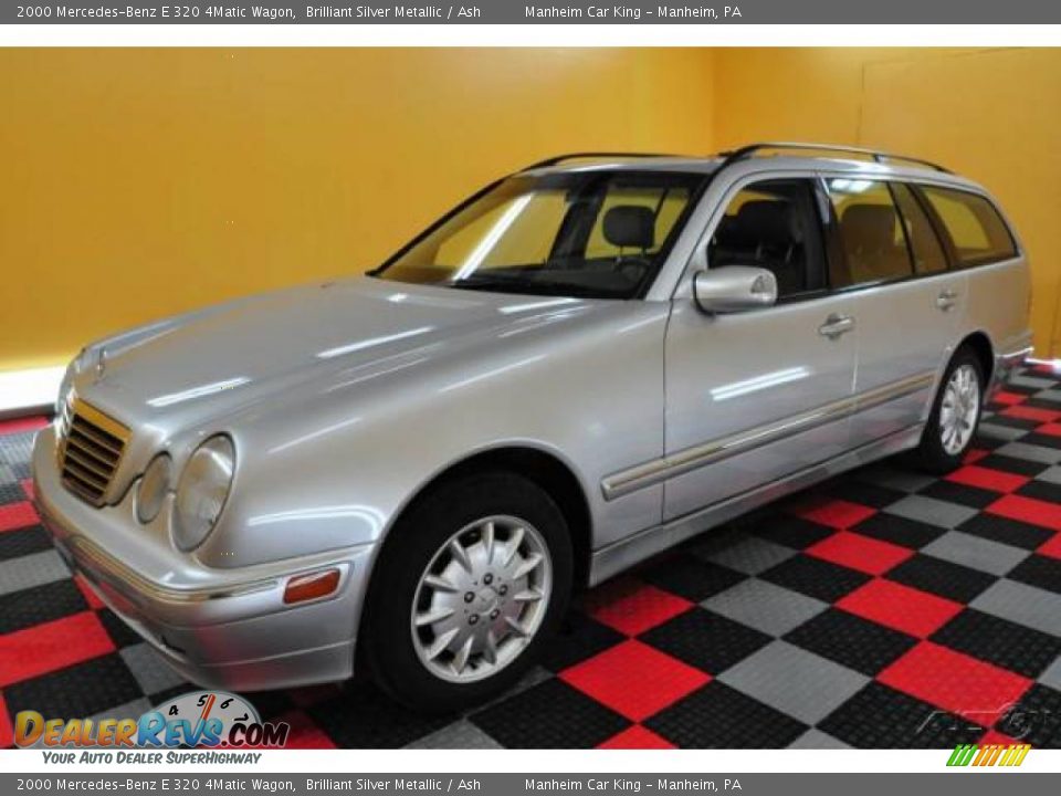2000 Mercedes-Benz E 320 4Matic Wagon Brilliant Silver Metallic / Ash Photo #3