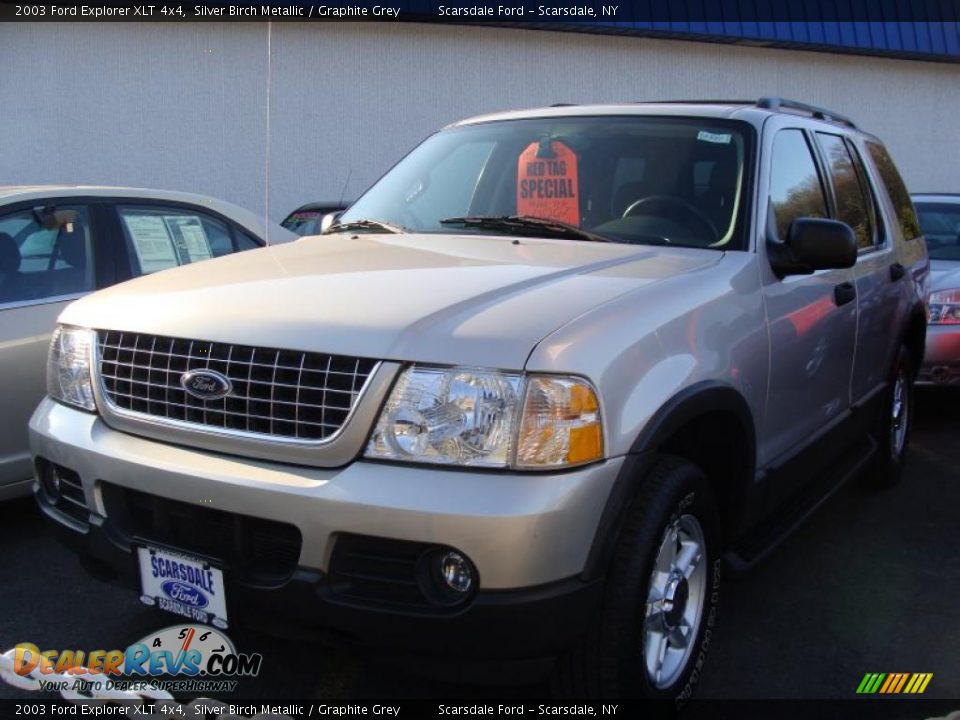 2003 Ford Explorer XLT 4x4 Silver Birch Metallic / Graphite Grey Photo #1