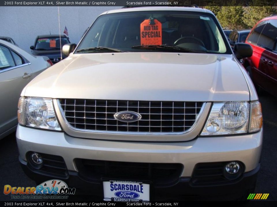 2003 Ford Explorer XLT 4x4 Silver Birch Metallic / Graphite Grey Photo #2