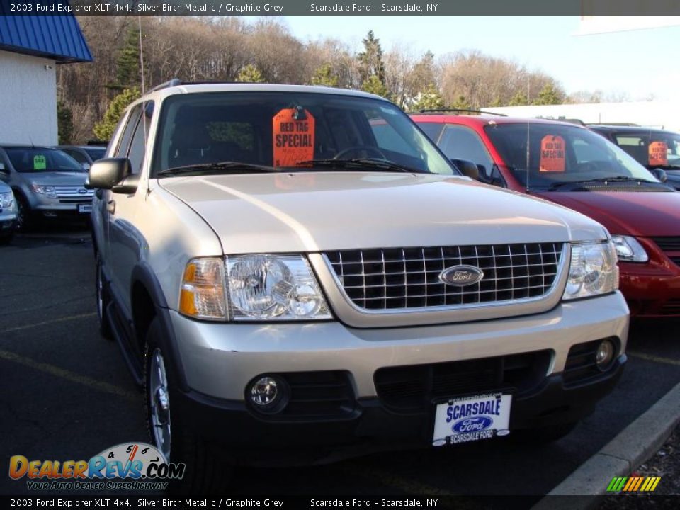 2003 Ford Explorer XLT 4x4 Silver Birch Metallic / Graphite Grey Photo #3