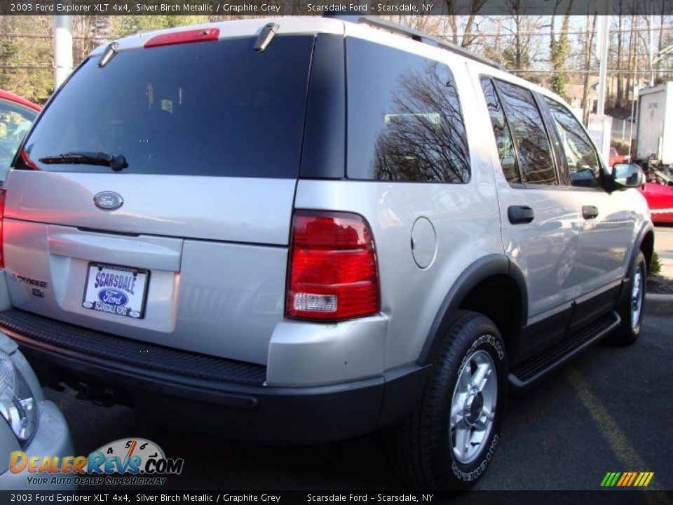 2003 Ford Explorer XLT 4x4 Silver Birch Metallic / Graphite Grey Photo #4