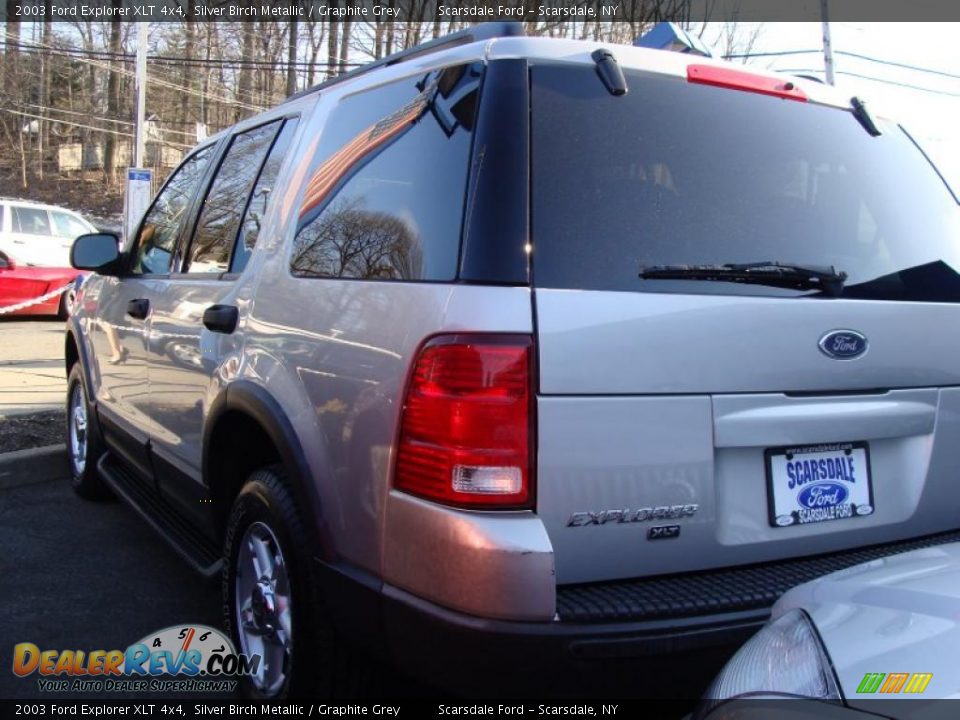 2003 Ford Explorer XLT 4x4 Silver Birch Metallic / Graphite Grey Photo #5