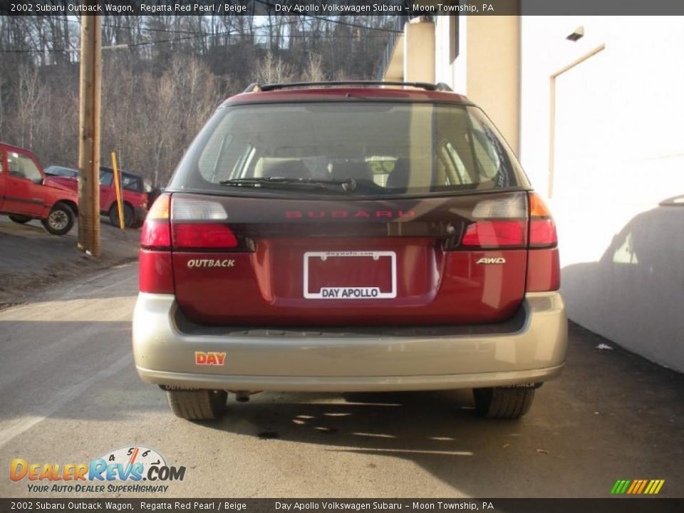 2002 Subaru Outback Wagon Regatta Red Pearl / Beige Photo #8