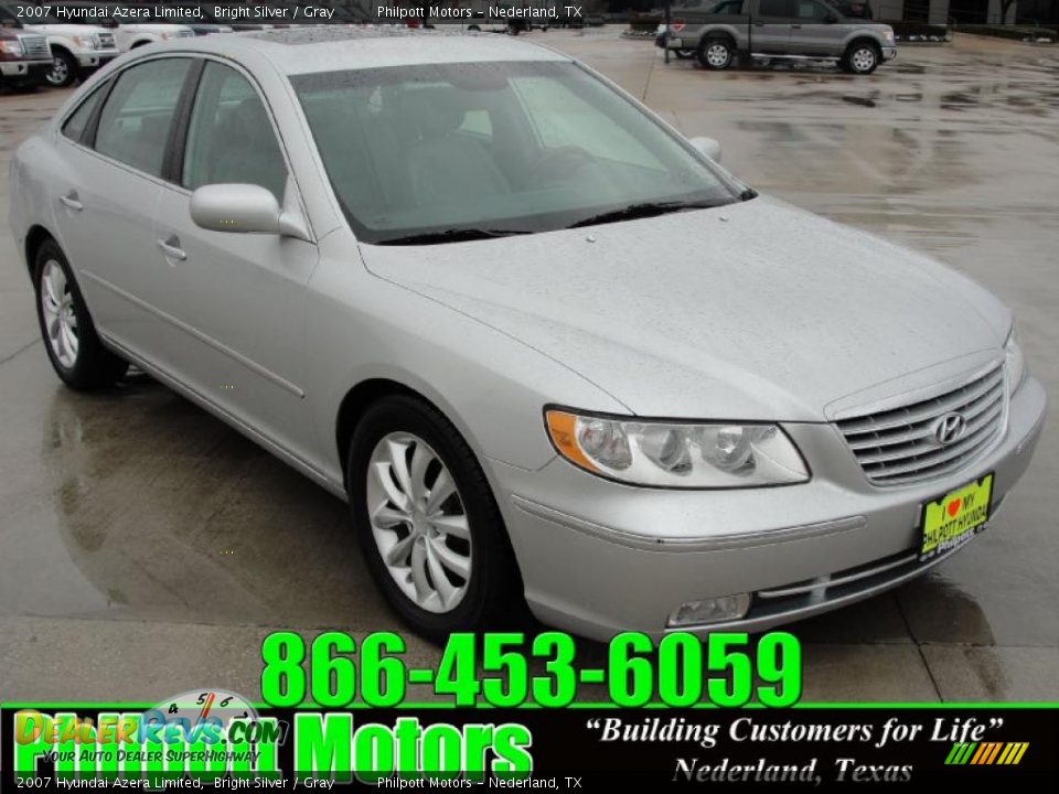 2007 Hyundai Azera Limited Bright Silver / Gray Photo #1
