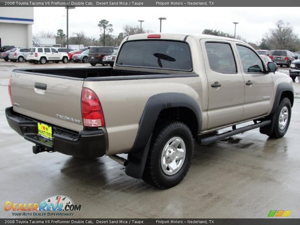 2008 Toyota Tacoma V6 PreRunner Double Cab Desert Sand Mica / Taupe Photo #3