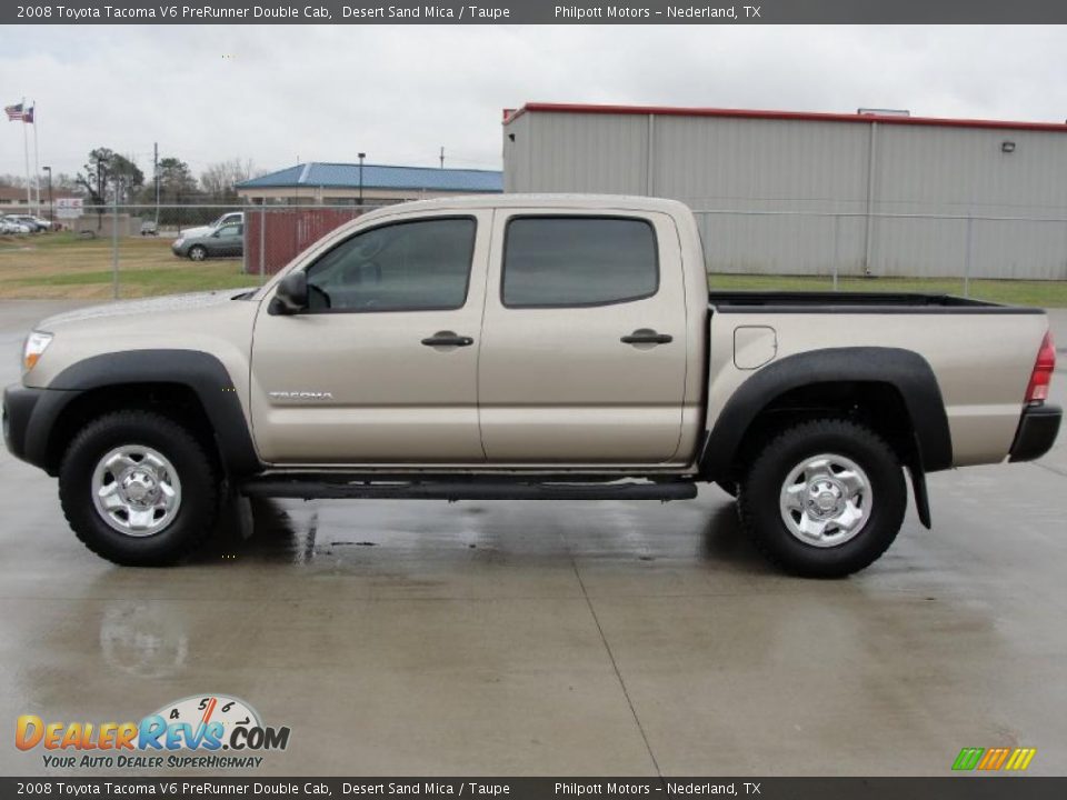 2008 Toyota Tacoma V6 PreRunner Double Cab Desert Sand Mica / Taupe Photo #6