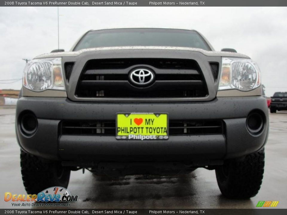 2008 Toyota Tacoma V6 PreRunner Double Cab Desert Sand Mica / Taupe Photo #9