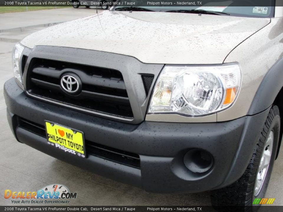 2008 Toyota Tacoma V6 PreRunner Double Cab Desert Sand Mica / Taupe Photo #12