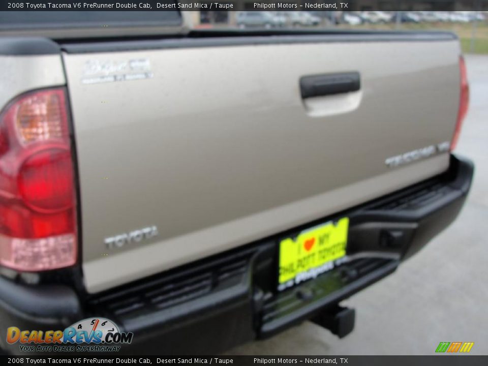 2008 Toyota Tacoma V6 PreRunner Double Cab Desert Sand Mica / Taupe Photo #22