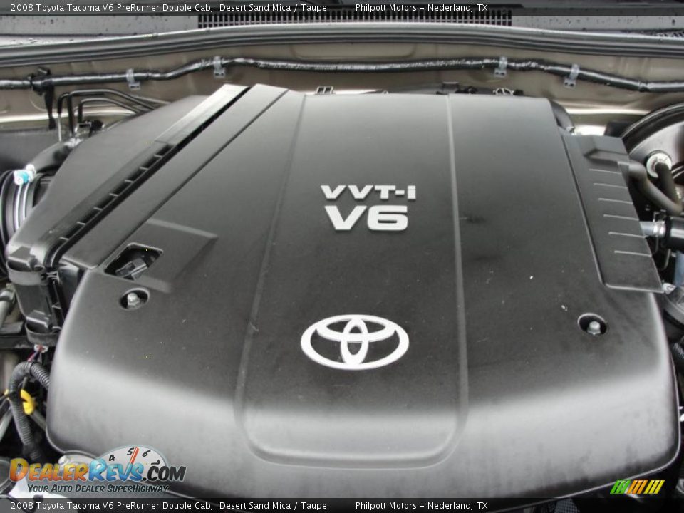 2008 Toyota Tacoma V6 PreRunner Double Cab Desert Sand Mica / Taupe Photo #25