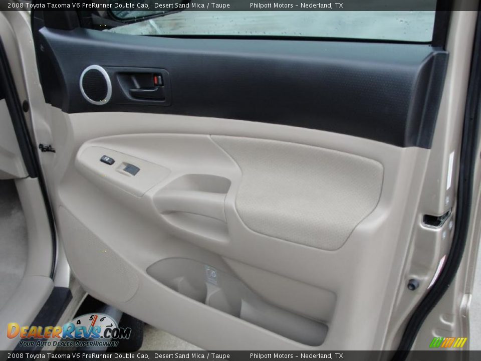 2008 Toyota Tacoma V6 PreRunner Double Cab Desert Sand Mica / Taupe Photo #26