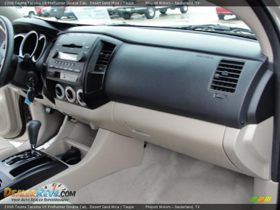 2008 Toyota Tacoma V6 PreRunner Double Cab Desert Sand Mica / Taupe Photo #27