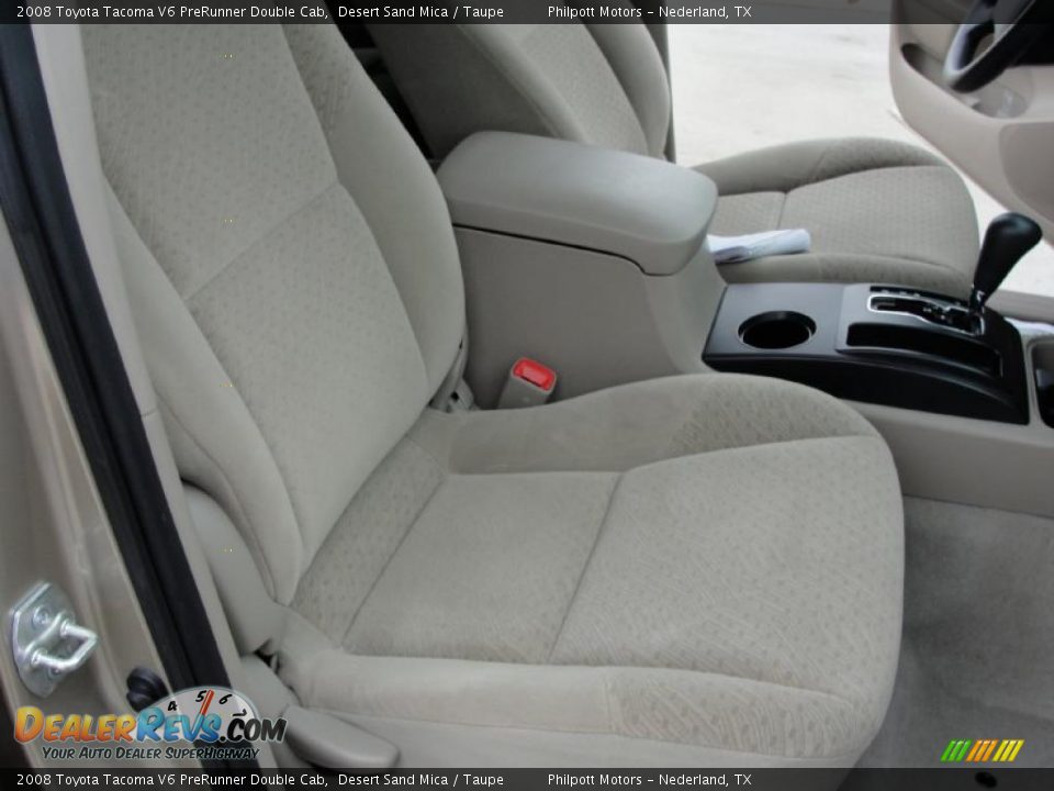2008 Toyota Tacoma V6 PreRunner Double Cab Desert Sand Mica / Taupe Photo #28