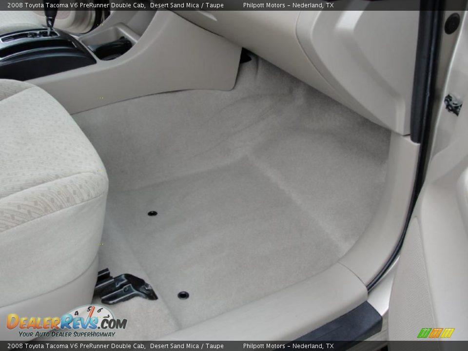 2008 Toyota Tacoma V6 PreRunner Double Cab Desert Sand Mica / Taupe Photo #29
