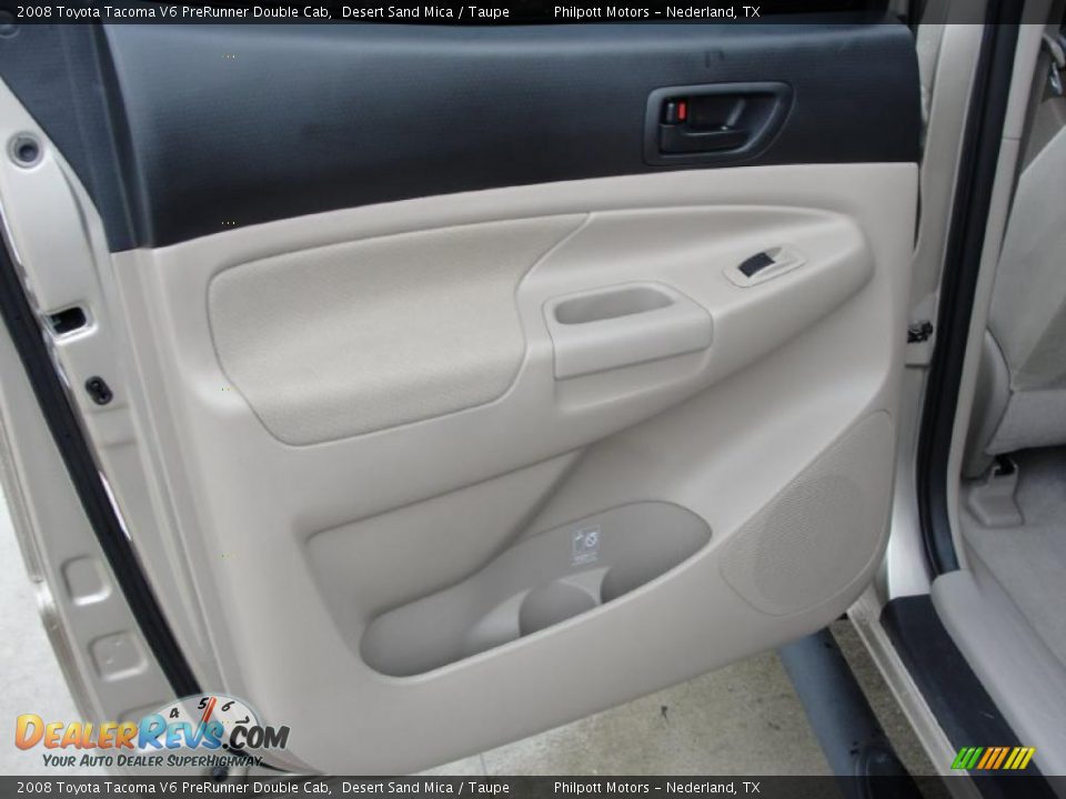 2008 Toyota Tacoma V6 PreRunner Double Cab Desert Sand Mica / Taupe Photo #32