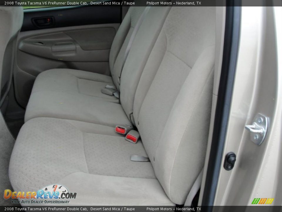 2008 Toyota Tacoma V6 PreRunner Double Cab Desert Sand Mica / Taupe Photo #33