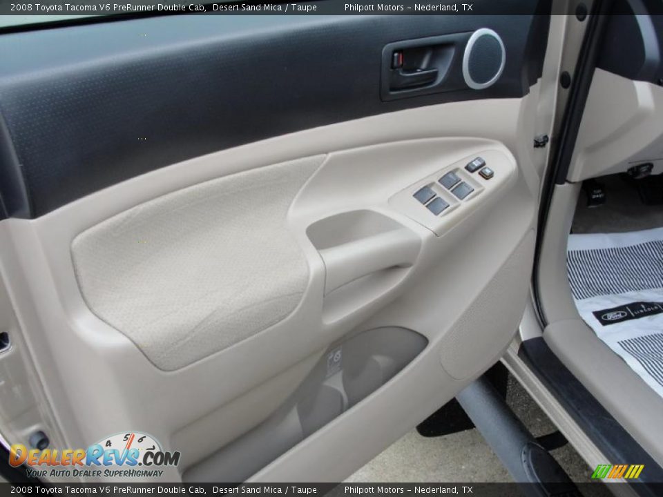 2008 Toyota Tacoma V6 PreRunner Double Cab Desert Sand Mica / Taupe Photo #34