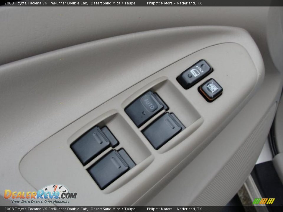 2008 Toyota Tacoma V6 PreRunner Double Cab Desert Sand Mica / Taupe Photo #35