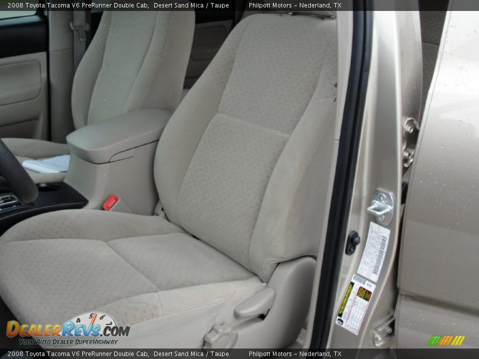 2008 Toyota Tacoma V6 PreRunner Double Cab Desert Sand Mica / Taupe Photo #36