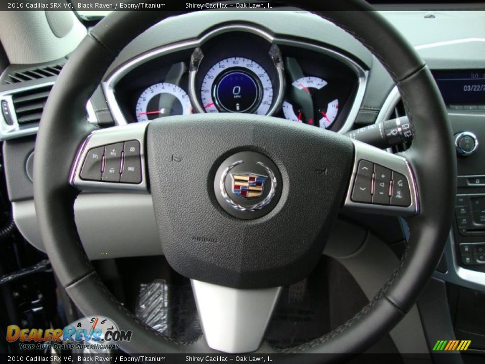 2010 Cadillac SRX V6 Black Raven / Ebony/Titanium Photo #17