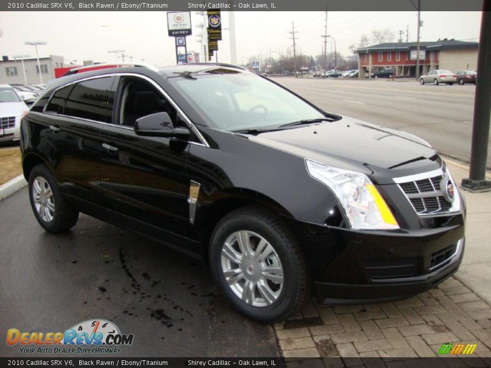 2010 Cadillac SRX V6 Black Raven / Ebony/Titanium Photo #3