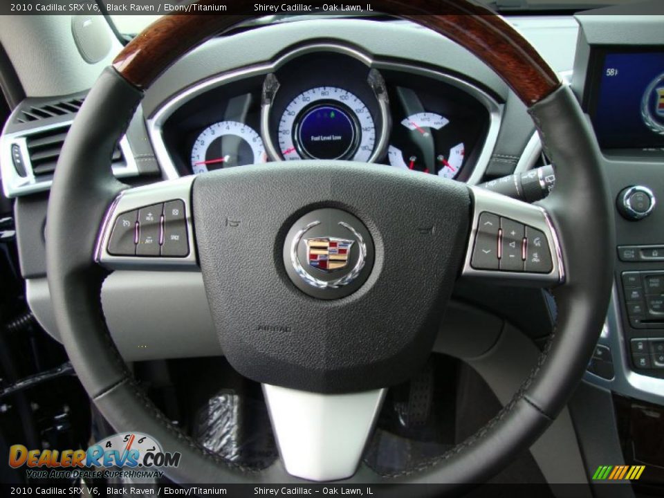 2010 Cadillac SRX V6 Black Raven / Ebony/Titanium Photo #17