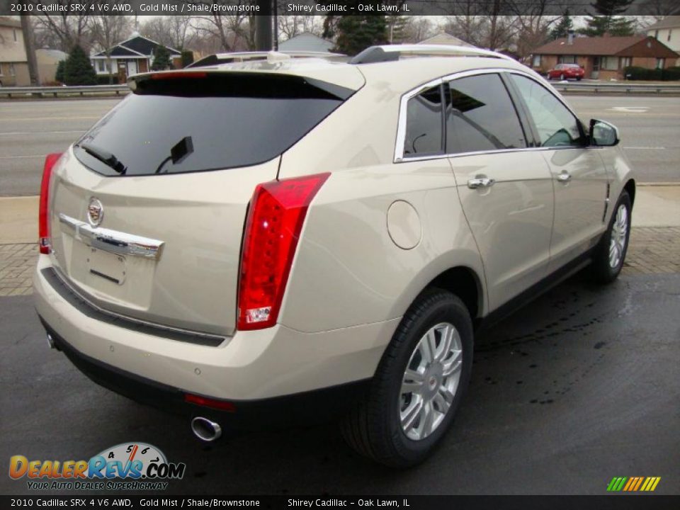 2010 Cadillac SRX 4 V6 AWD Gold Mist / Shale/Brownstone Photo #4