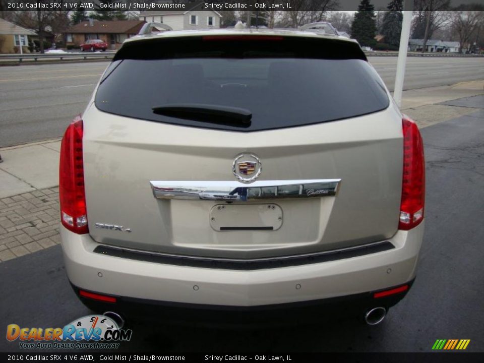 2010 Cadillac SRX 4 V6 AWD Gold Mist / Shale/Brownstone Photo #5