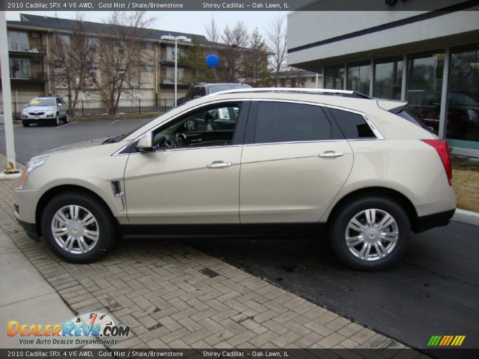 2010 Cadillac SRX 4 V6 AWD Gold Mist / Shale/Brownstone Photo #7