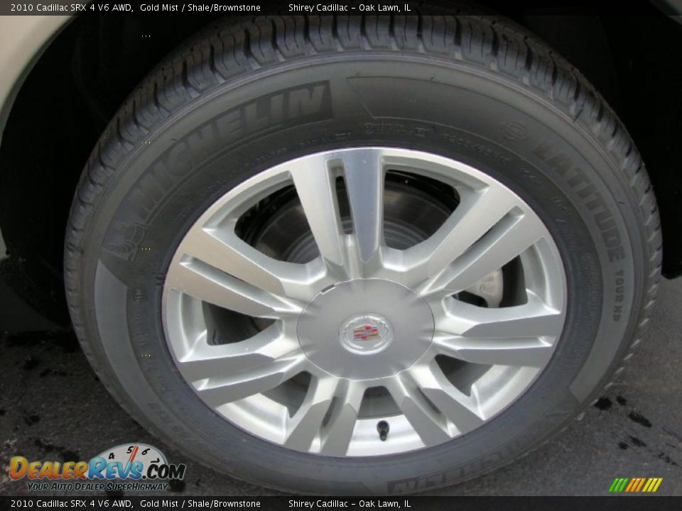 2010 Cadillac SRX 4 V6 AWD Gold Mist / Shale/Brownstone Photo #8