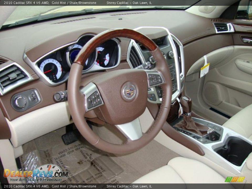 2010 Cadillac SRX 4 V6 AWD Gold Mist / Shale/Brownstone Photo #12