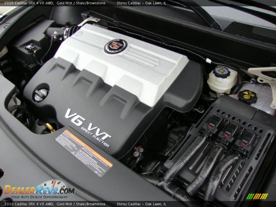 2010 Cadillac SRX 4 V6 AWD Gold Mist / Shale/Brownstone Photo #16