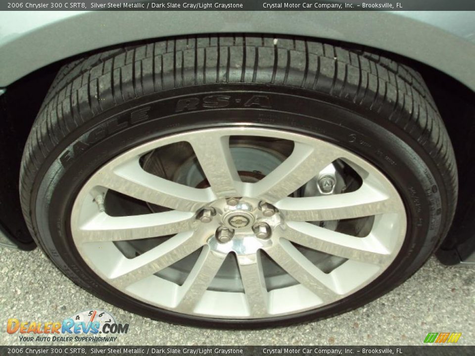 2006 Chrysler 300 C SRT8 Silver Steel Metallic / Dark Slate Gray/Light Graystone Photo #14