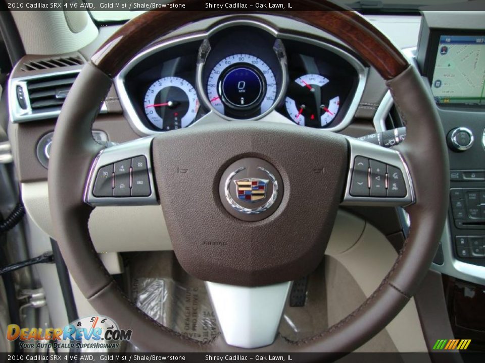 2010 Cadillac SRX 4 V6 AWD Gold Mist / Shale/Brownstone Photo #17