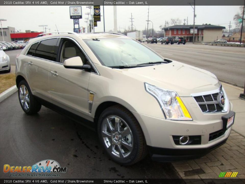 2010 Cadillac SRX 4 V6 AWD Gold Mist / Shale/Brownstone Photo #3