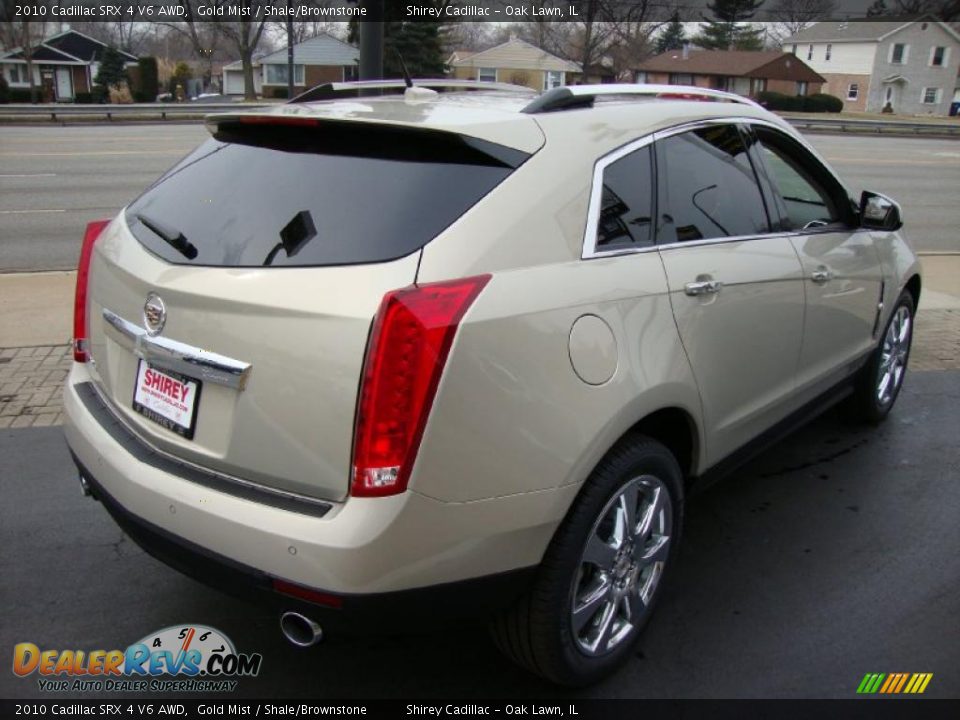 2010 Cadillac SRX 4 V6 AWD Gold Mist / Shale/Brownstone Photo #4