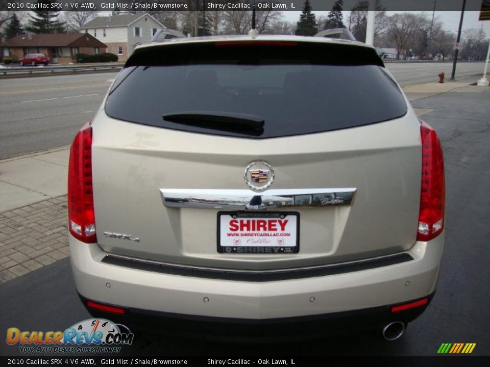 2010 Cadillac SRX 4 V6 AWD Gold Mist / Shale/Brownstone Photo #5