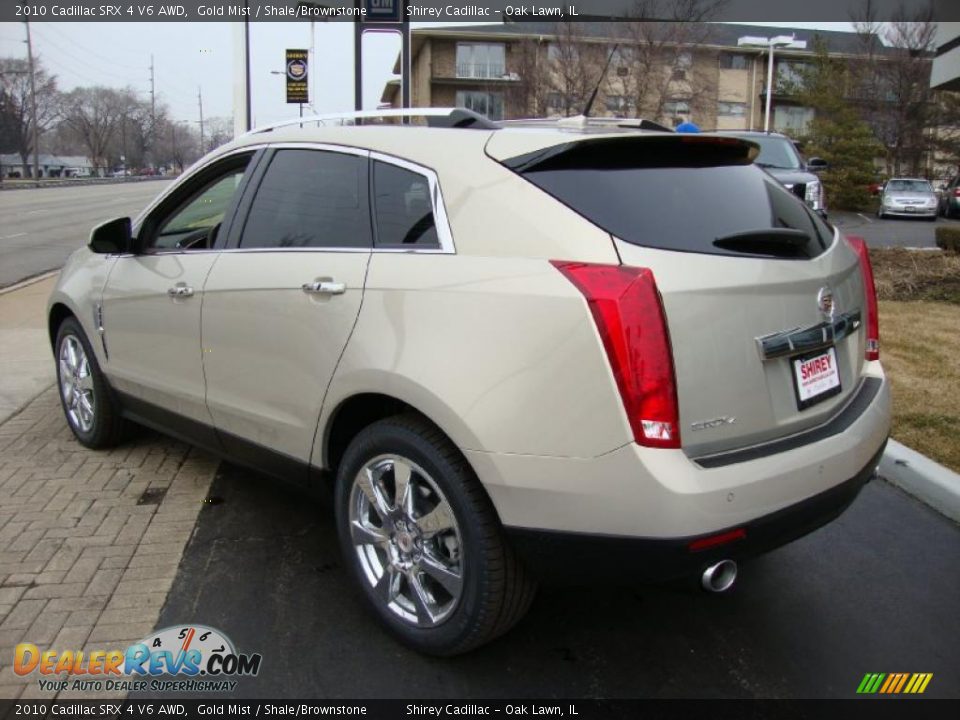 2010 Cadillac SRX 4 V6 AWD Gold Mist / Shale/Brownstone Photo #6