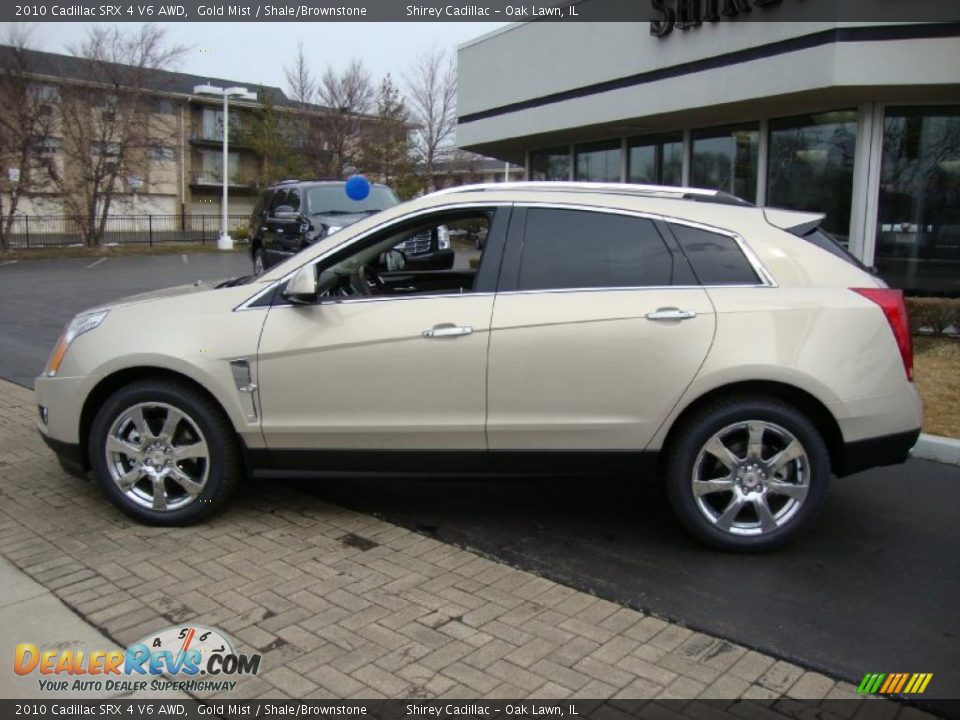 2010 Cadillac SRX 4 V6 AWD Gold Mist / Shale/Brownstone Photo #7