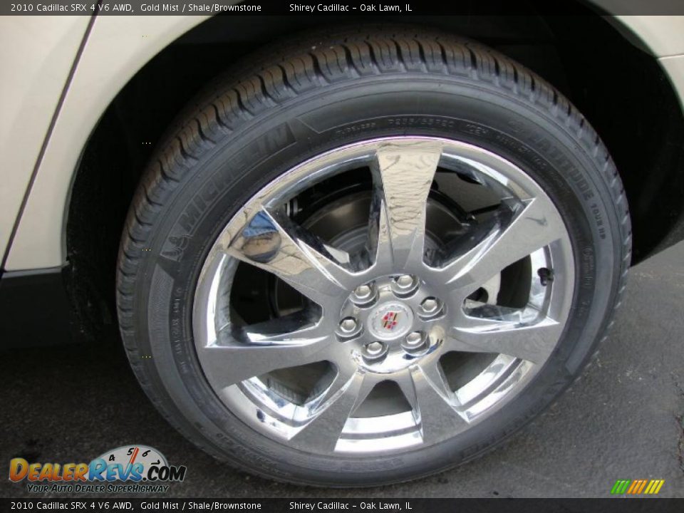 2010 Cadillac SRX 4 V6 AWD Gold Mist / Shale/Brownstone Photo #8