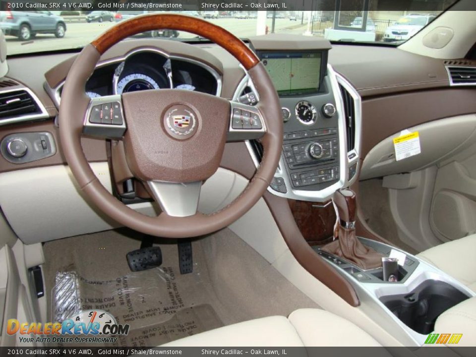 2010 Cadillac SRX 4 V6 AWD Gold Mist / Shale/Brownstone Photo #11