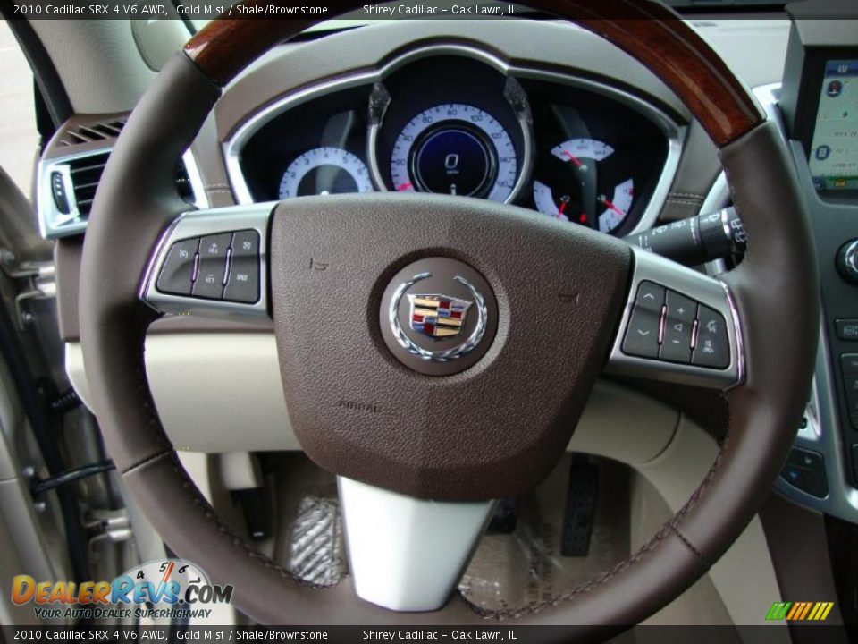 2010 Cadillac SRX 4 V6 AWD Gold Mist / Shale/Brownstone Photo #17