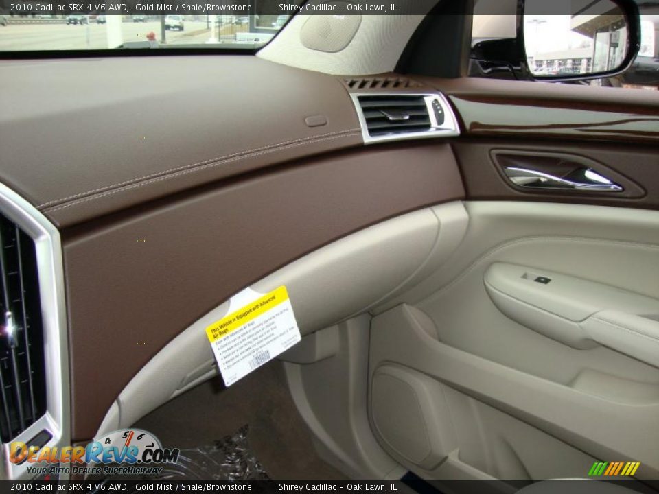 2010 Cadillac SRX 4 V6 AWD Gold Mist / Shale/Brownstone Photo #20
