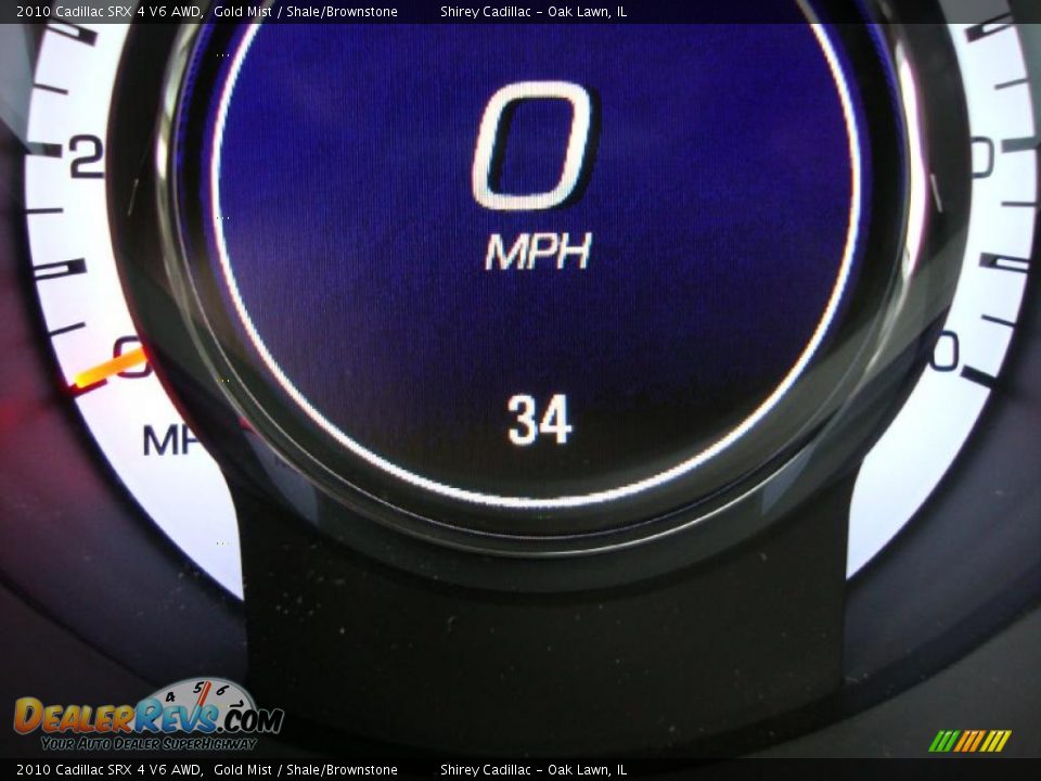 2010 Cadillac SRX 4 V6 AWD Gold Mist / Shale/Brownstone Photo #21