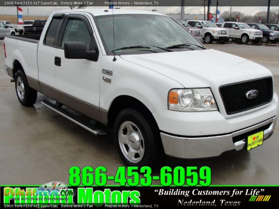 2006 Ford F150 XLT SuperCab Oxford White / Tan Photo #1