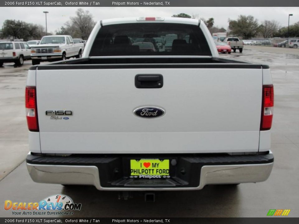 2006 Ford F150 XLT SuperCab Oxford White / Tan Photo #4