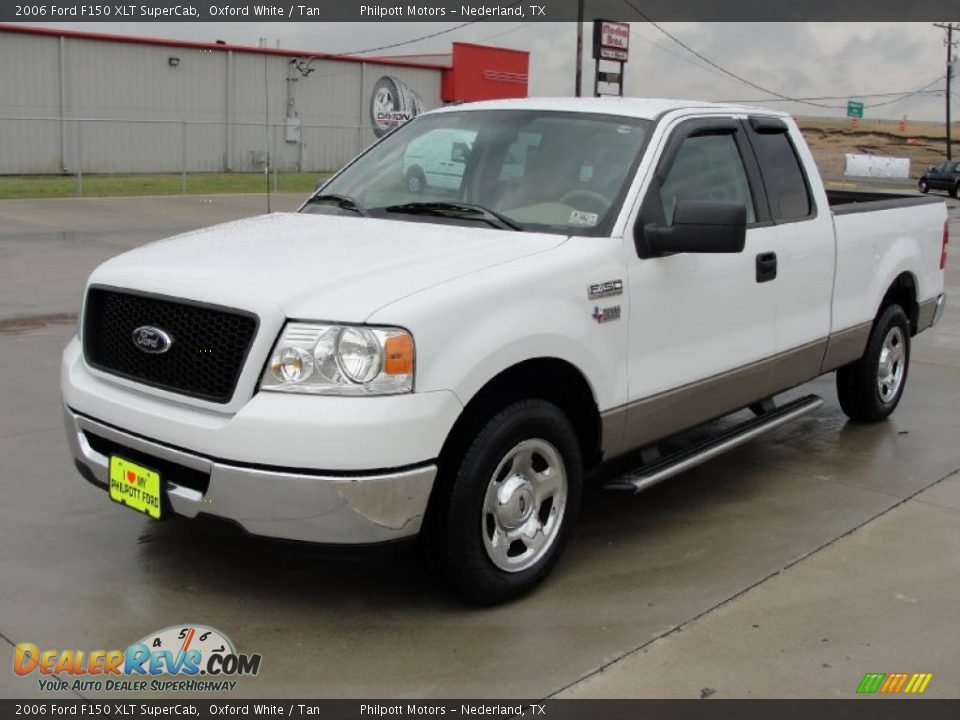 2006 Ford F150 XLT SuperCab Oxford White / Tan Photo #7