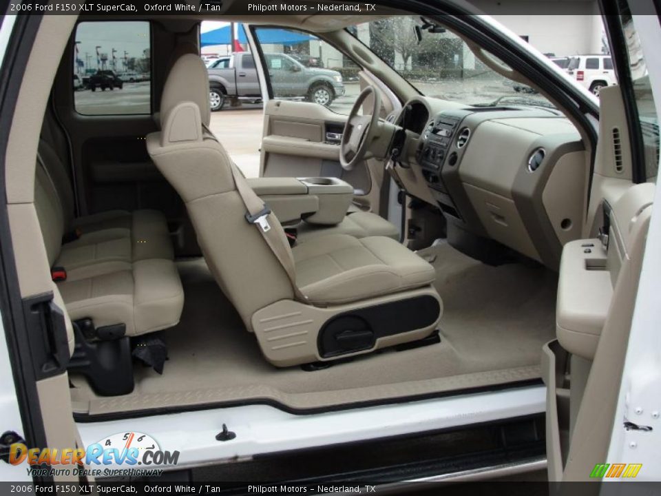 2006 Ford F150 XLT SuperCab Oxford White / Tan Photo #27